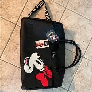 Disney Black Tote with Minnie Mouse Red Bow